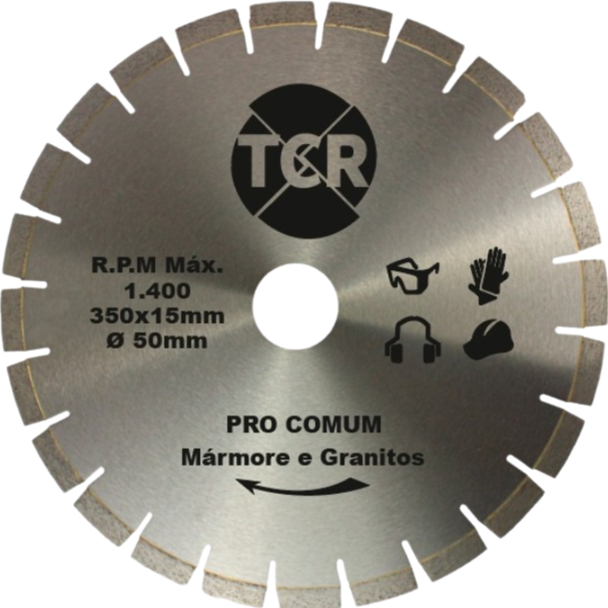 <p>Serra Alma Comum de 350mm Marmore e Granito</p>
